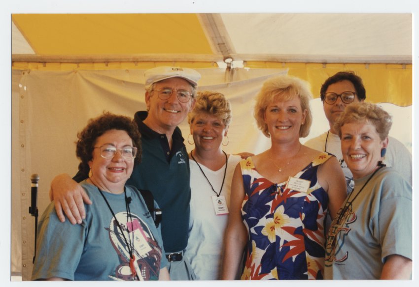 Mary Otto, Kathy Radaj, Anne Melia, Brian Witt and Jane Anderson Volunteers at 1996 Irish Fest