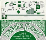Milwaukee Irish Fest Grounds Brochure, 1988