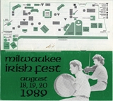 Milwaukee Irish Fest Grounds Brochure, 1989