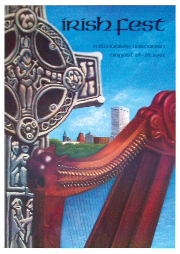 1991 Milwaukee Irish Fest Poster