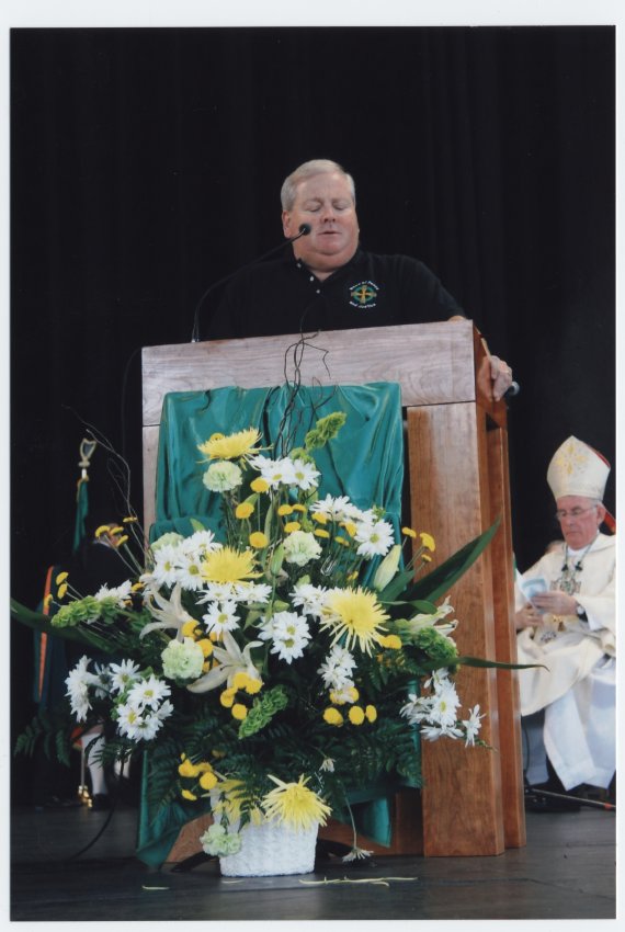 Chuck Ward at the Mass for Peace and Justice