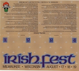 Milwaukee Irish Fest Grounds Brochure, 1984