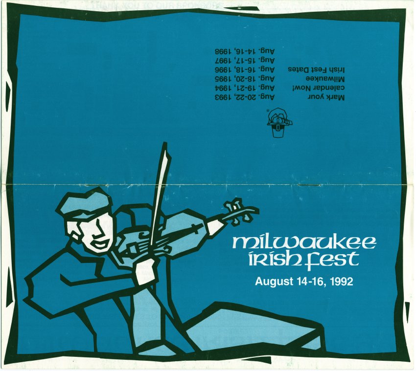 Milwaukee Irish Fest Grounds Brochure, 1992