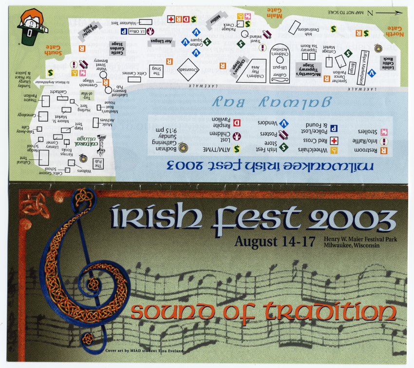 Milwaukee Irish Fest Grounds Brochure, 2003