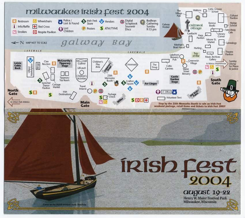 Milwaukee Irish Fest Grounds Brochure, 2004
