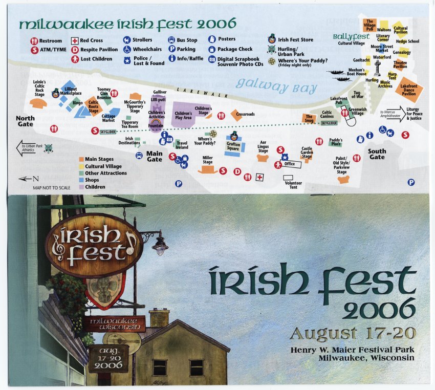 Milwaukee Irish Fest Grounds Brochure, 2006