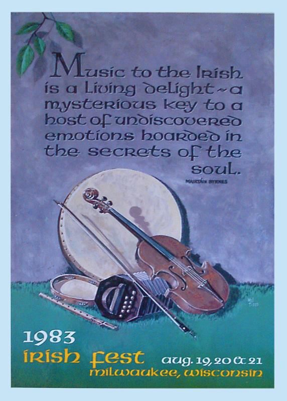 1983 Milwaukee Irish Fest Poster
