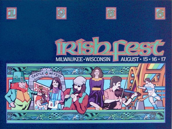 1986 Milwaukee Irish Fest Poster
