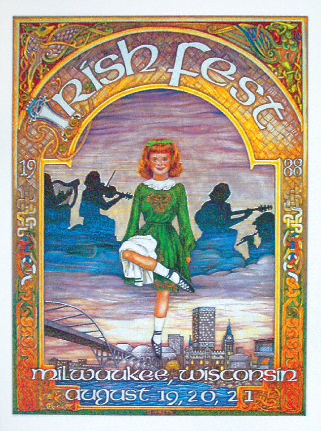 1988 Milwaukee Irish Fest Poster