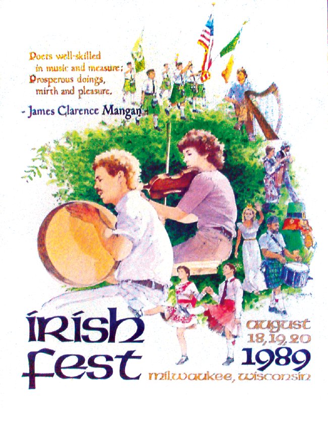 1989 Milwaukee Irish Fest Poster