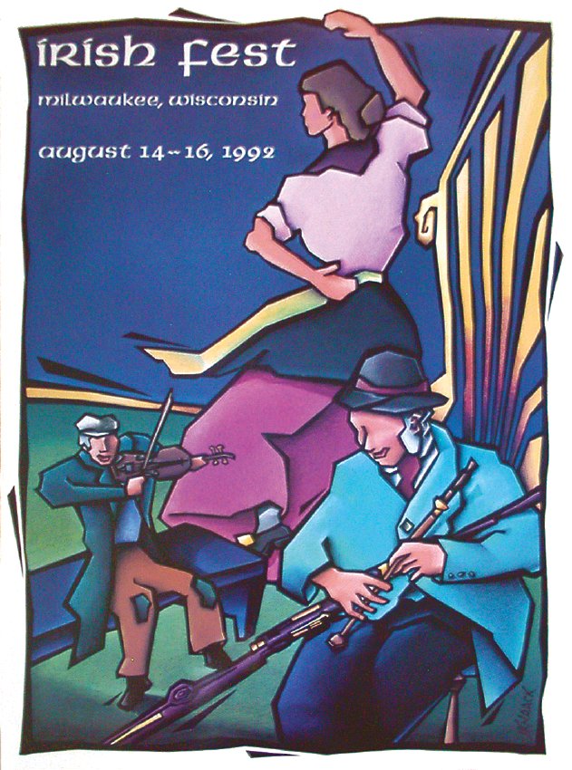 1992 Milwaukee Irish Fest Poster