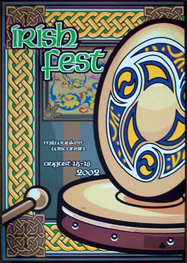 2002 Milwaukee Irish Fest Poster