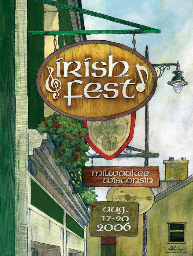 2006 Milwaukee Irish Fest Poster