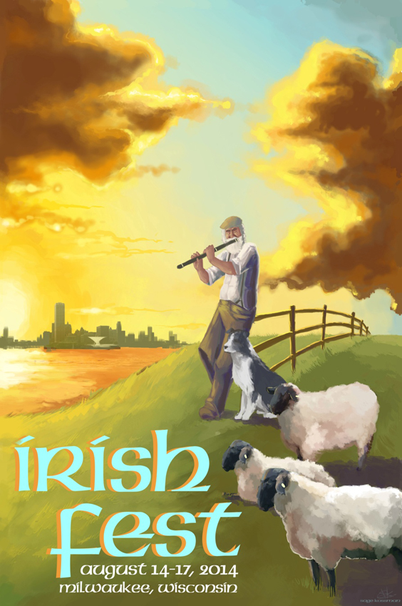 2014 Milwaukee Irish Fest Poster